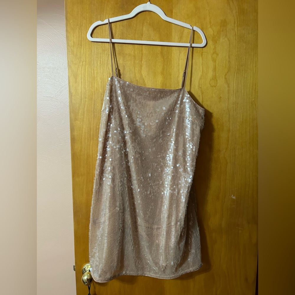 H&M Sequin Shift Dress
